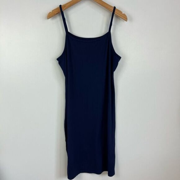 Rose Maternite Maternity Pregnancy Stretch Blue Nighty Medium Dress Midi Pyjamas - Picture 10 of 11